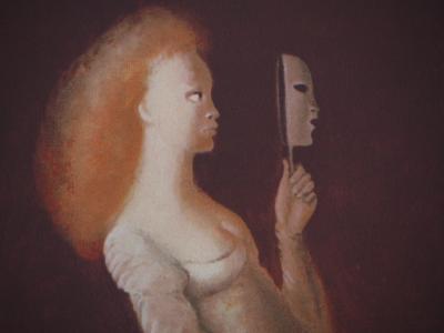 Léonor FINI: Der Maskenball, Original signierter Siebdruck 2