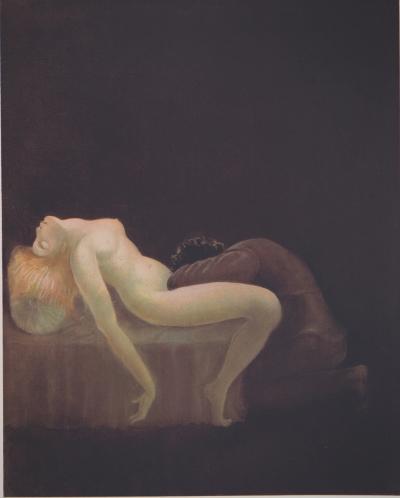 Léonor FINI : Le deuil, Sérigraphie originale signée 2