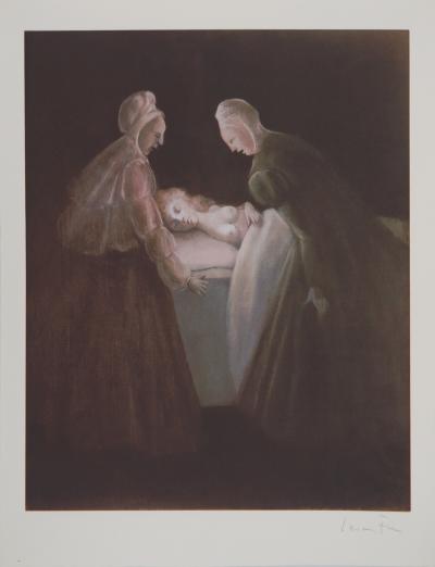 Léonor FINI : La veillée, Sérigraphie originale signée 2