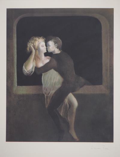 Léonor FINI : Les amants au balcon, Sérigraphie originale signée 2