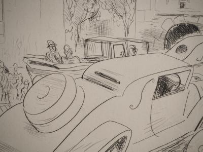 Jean Gabriel DARAGNES : Rue parisienne, Gravure originale signée 2