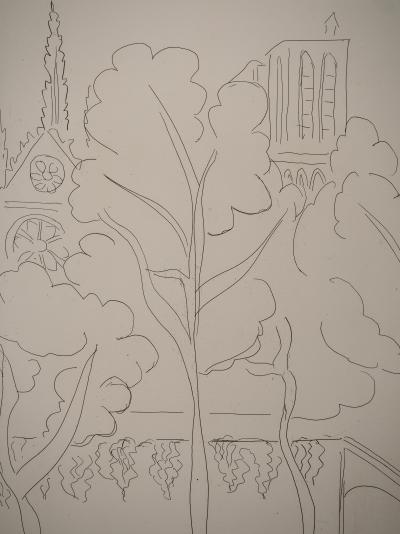 Henri MATISSE : Les tours de Notre Dame, Gravure originale signée 2