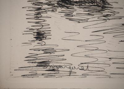 Albert MARQUET : Journée parisienne pluvieuse, Gravure originale signée 2