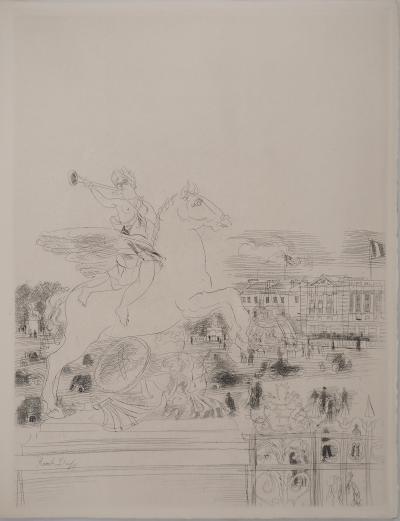 Raoul DUFY : Mes Champs Elysées, Gravure originale signée 2