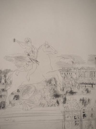 Raoul DUFY : Mes Champs Elysées, Gravure originale signée 2