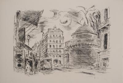 Jean MARCHAND : Faubourg Saint-Honoré, Gravure originale 2
