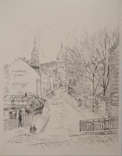Charles CAMOIN : Montmartre, Gravure originale signée 2