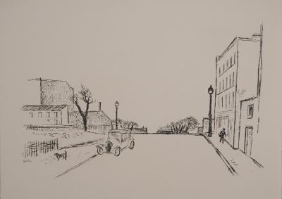 Maurice SAVIN : Belleville, Gravure originale signée 2