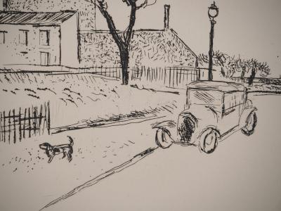 Maurice SAVIN : Belleville, Gravure originale signée 2
