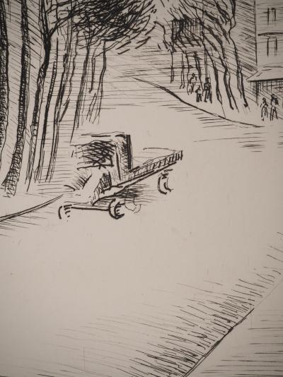 Maurice ASSELIN : Belleville à vol d’âme, Gravure originale signée 2
