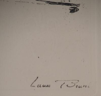 Laure BRUNI : Parc de Belleville, Gravure originale signée 2