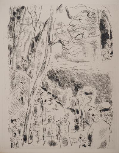 Gus BOFA : Fauverie au Jardin des Plantes, Gravure originale 2
