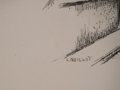 Louis NEILLOT : Quartier des Gobellins, Gravure originale signée 2
