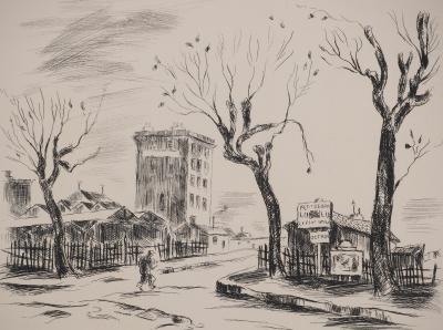 Roger GRILLON : Petit-Montrouge, Gravure originale signée 2