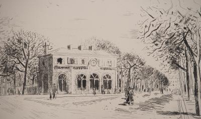 Roland OUDOT : Songes de Passy, Gravure originale signé 2