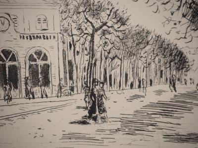 Roland OUDOT : Songes de Passy, Gravure originale signé 2