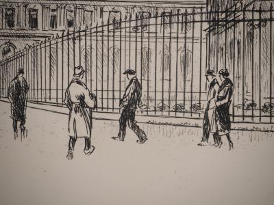 Raymond RENEFER : Le Louvre, Gravure originale signée 2