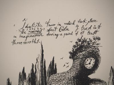 Salvador DALI : Tour pour Gala, Gravure signée 2