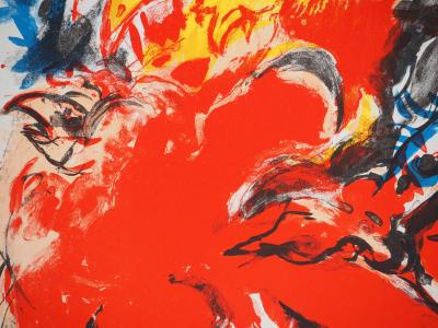 Edouard PIGNON : La fureur animale, Lithographie originale 2