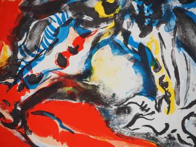 Edouard PIGNON : La fureur animale, Lithographie originale 2
