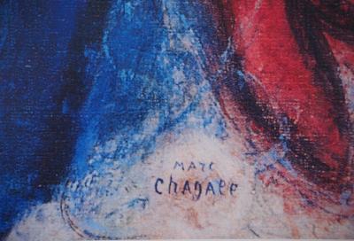 Marc CHAGALL : Le mariage, Affiche originale d’époque signée 2