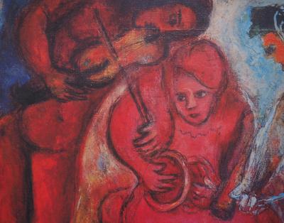 Marc CHAGALL : Le mariage, Affiche originale d’époque signée 2
