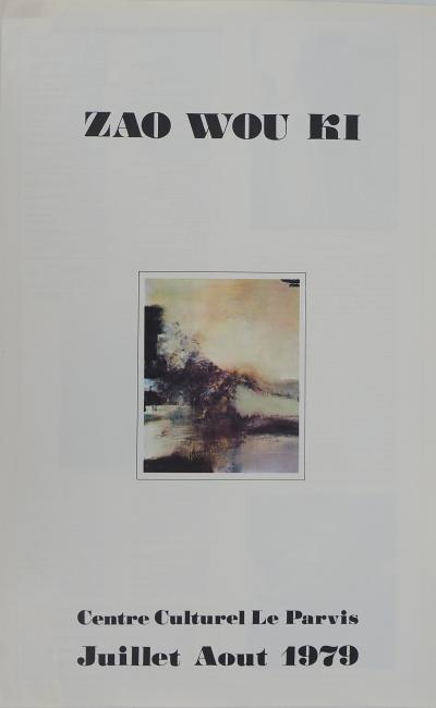 Zao WOU-KI : Paysage suisse, Affiche originale d’époque 2