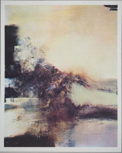 Zao WOU-KI : Paysage suisse, Affiche originale d’époque 2