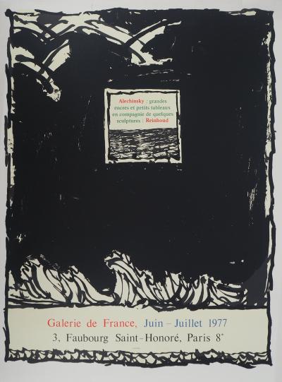 Pierre ALECHINSKY : Forêt noire, Affiche en lithographie originale 2