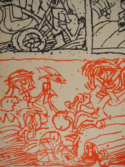 Pierre ALECHINSKY : L’imagination prend le pouvoir (Mai 68), Affiche en lithographie originale 2