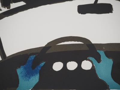 François BRET : Sur la route, Affiche en lithographie originale 2