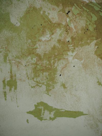 Zao WOU-KI : Paysage abstrait, Affiche en lithographie originale 2