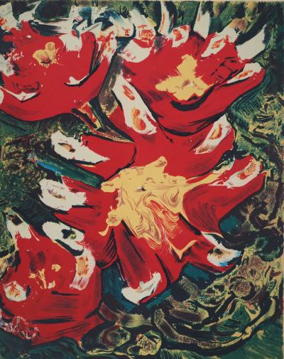 David ALFARO SIQUEIROS : Terre rouge, Lithographie originale signée 2