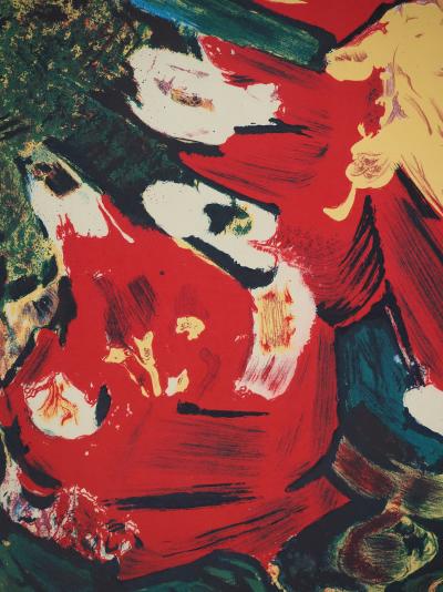 David ALFARO SIQUEIROS : Terre rouge, Lithographie originale signée 2