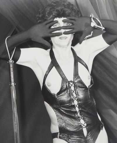 Irina IONESCO : Travesti à la badine - Tirage argentique original 2