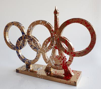 SPACO - Jeux olympiques gold France , 2024 - Sculpture pop street art 2