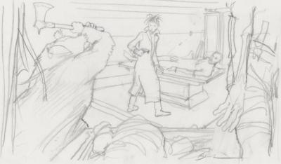 Enki BILAL – Dessin original signé - Animal’z 2