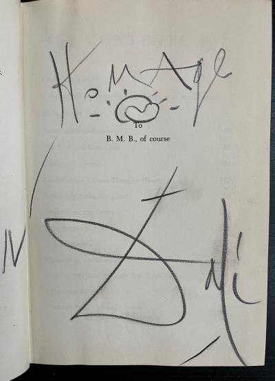 Salvador DALI - Livre dédicacé signé avec dessin 2