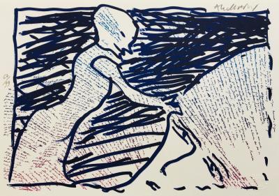 Pierre ALECHINSKY - Sans-titre, 2013 - Lithographie originale signée au crayon