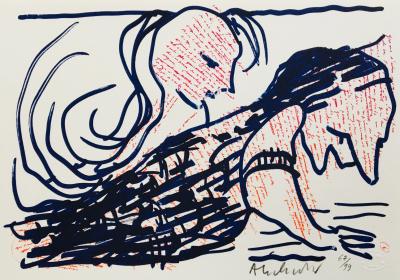 Pierre ALECHINSKY - Sans-titre, 2013 - Lithographie originale signée au crayon 2