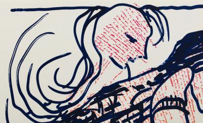 Pierre ALECHINSKY - Sans-titre, 2013 - Lithographie originale signée au crayon 2