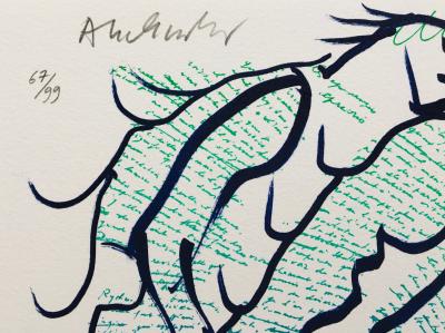 Pierre ALECHINSKY - Sans-titre, 2013 - Lithographie originale signée au crayon 2