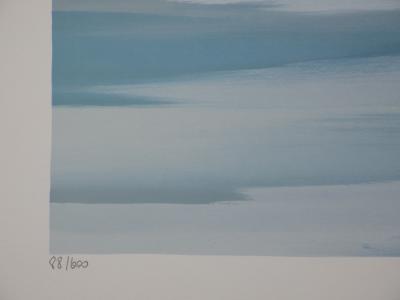 DENOËL  : Suisse, Le Lac Léman au petit matin - Lithographie signée 2