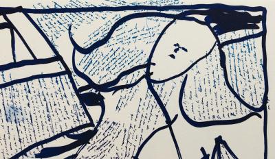 Pierre ALECHINSKY - Sans-titre, 2013 - Lithographie originale signée au crayon 2