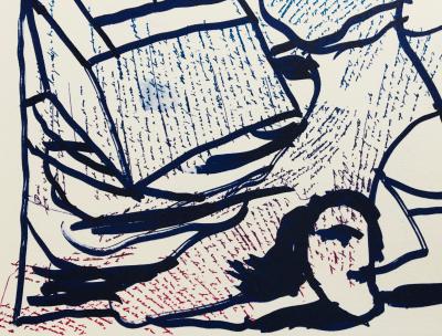 Pierre ALECHINSKY - Sans-titre, 2013 - Lithographie originale signée au crayon 2