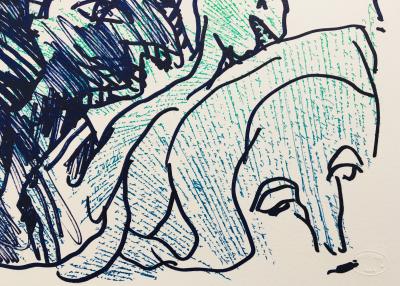 Pierre ALECHINSKY - Sans-titre, 2013 - Lithographie originale signée au crayon 2