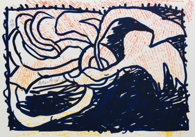 Pierre ALECHINSKY - Sans-titre, 2013 - Lithographie originale signée au crayon 2