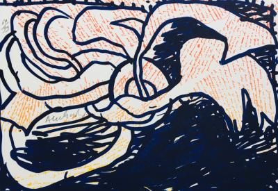 Pierre ALECHINSKY - Sans-titre, 2013 - Lithographie originale signée au crayon 2