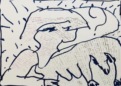 Pierre ALECHINSKY - Sans-titre, 2013 - Lithographie originale signée au crayon 2
