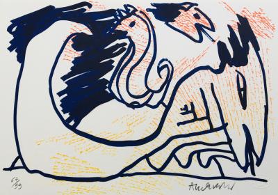 Pierre ALECHINSKY - Sans-titre, 2013 - Lithographie originale signée au crayon 2